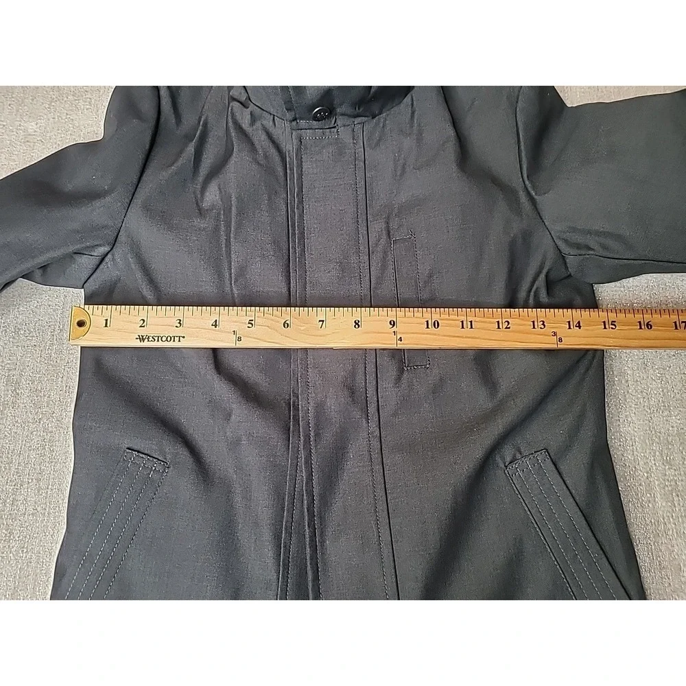 Appaman Tailoring Winter Coat Boys Size 8 Dark Gray‎ Lined Zipper Snap Jacket